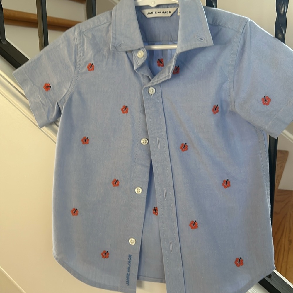 Janie and Jack button-down short sleeve shirt